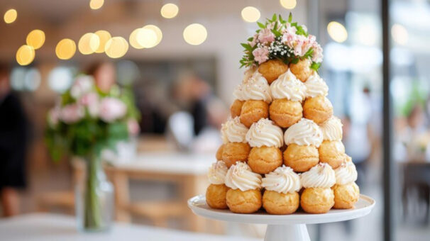 Les secrets d’une pièce montée de choux pour un mariage champêtre réussi