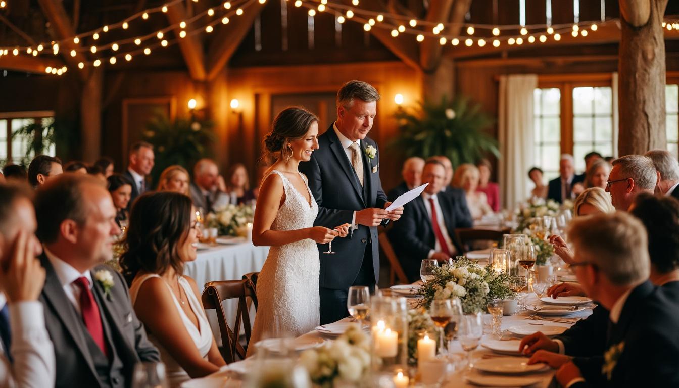 découvrez les étapes essentielles pour rédiger un discours de mariage émouvant et inoubliable, spécialement destiné à votre maman et votre beau-père. conseils pour captiver l’audience, exprimer vos sentiments et célébrer ce moment unique.