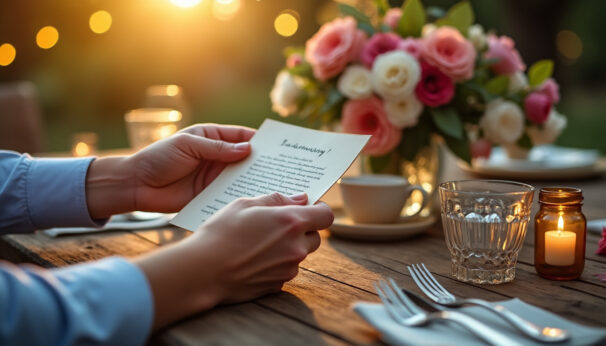 découvrez 10 idées de texte d'anniversaire de mariage touchants et romantiques pour dire à votre mari combien vous l’aimez. inspirez-vous de ces messages pour célébrer votre amour et faire fondre son cœur lors de cette journée spéciale.