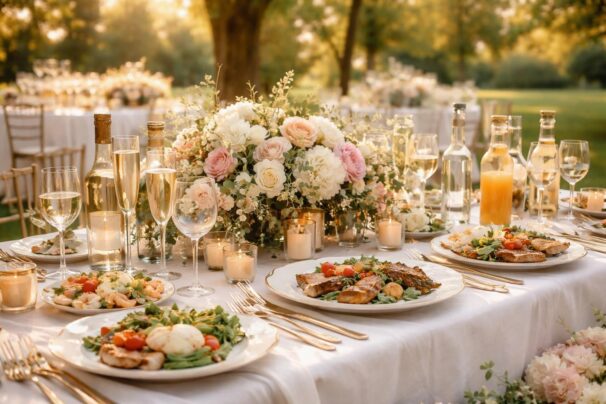 Estimation niche des coûts traiteur et boissons mariage 2026