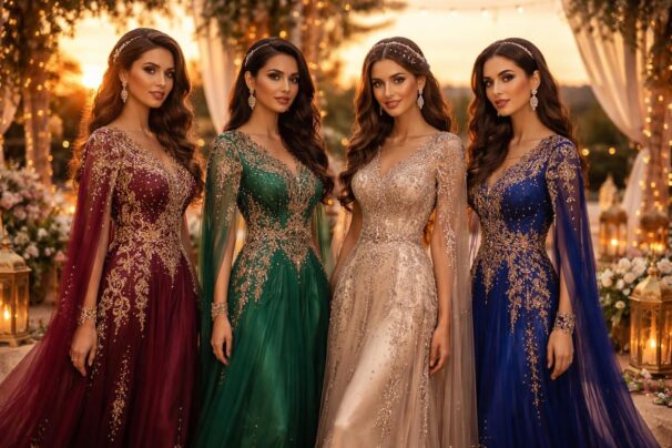 Les robes de soirée : un choix parfait pour une tenue pour un mariage arabe