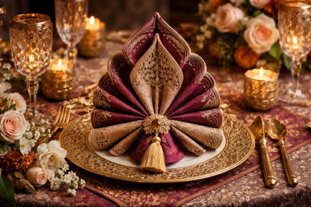 Pliage de serviette oriental pour un mariage : des conseils d&rsquo;experts