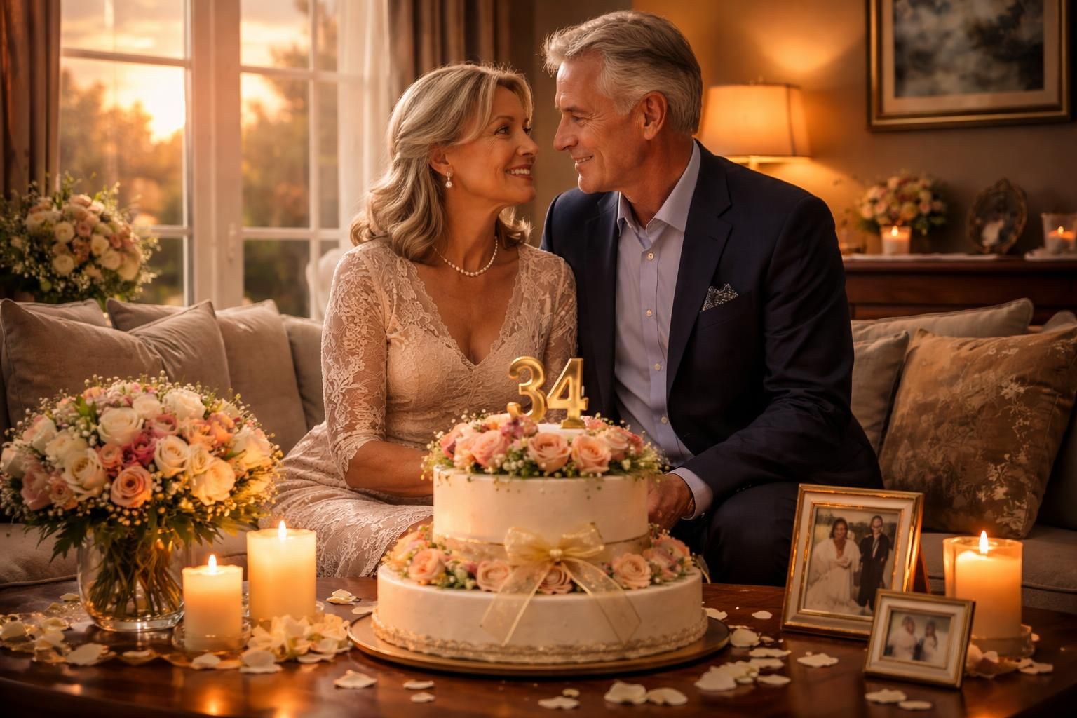 découvrez des idées originales et des traditions pour célébrer vos 34 ans de mariage avec amour et émotion.