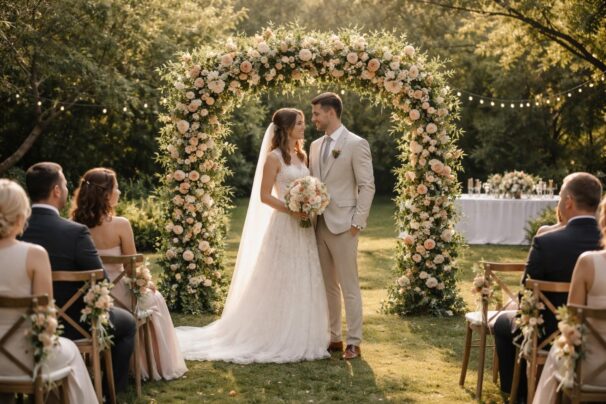 Comment la location d’arches de fleurs pour un mariage peut alléger votre budget