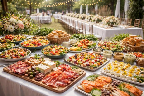 découvrez les meilleurs ingrédients essentiels pour préparer des repas froids délicieux et adaptés à 50 personnes lors de votre mariage.