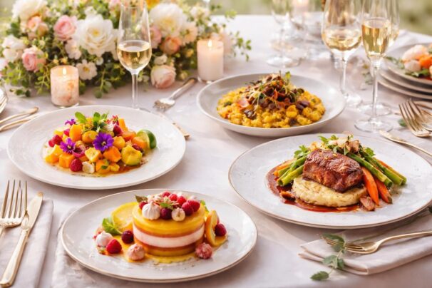 découvrez des suggestions de menus originaux pour un repas de mariage, alliant saveurs uniques et élégance pour rendre votre journée inoubliable.