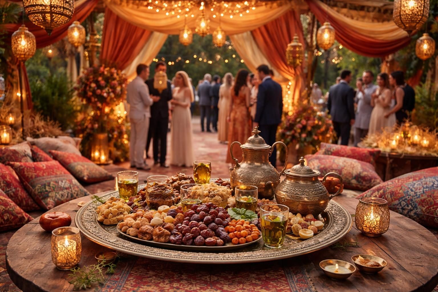 découvrez comment intégrer la location de plateau oriental dans le thème de votre mariage pour une ambiance authentique et chaleureuse, alliant tradition et élégance.