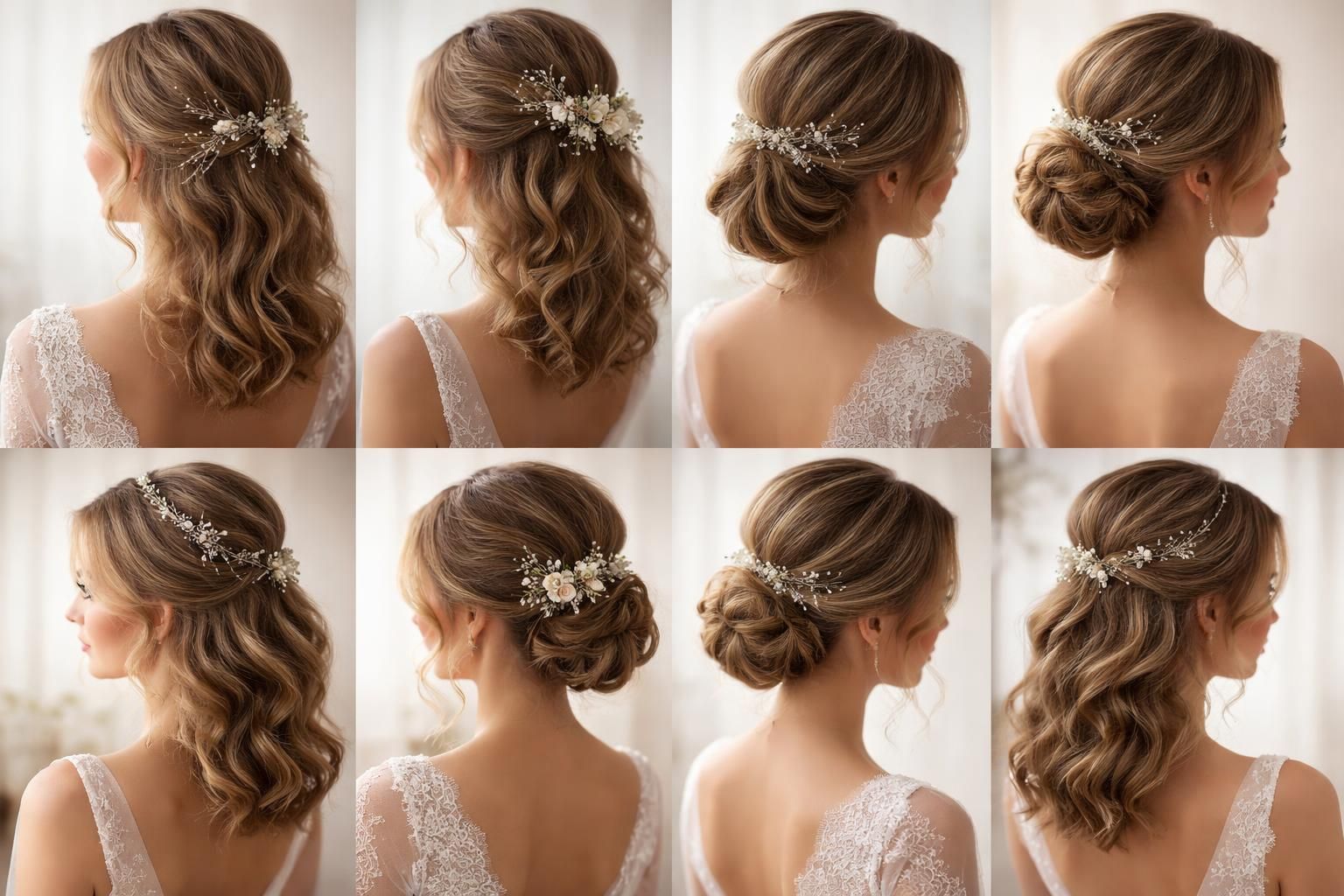 découvrez nos idées de coiffures de mariage élégantes et tendance pour sublimer vos cheveux mi-longs lors de votre grand jour.