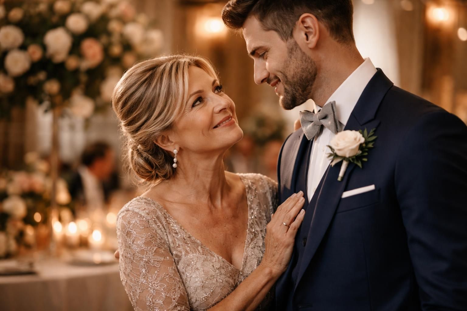un discours émouvant d'une mère pour son fils lors de son mariage, célébrant l'amour profond et la complicité unique qui les unit.