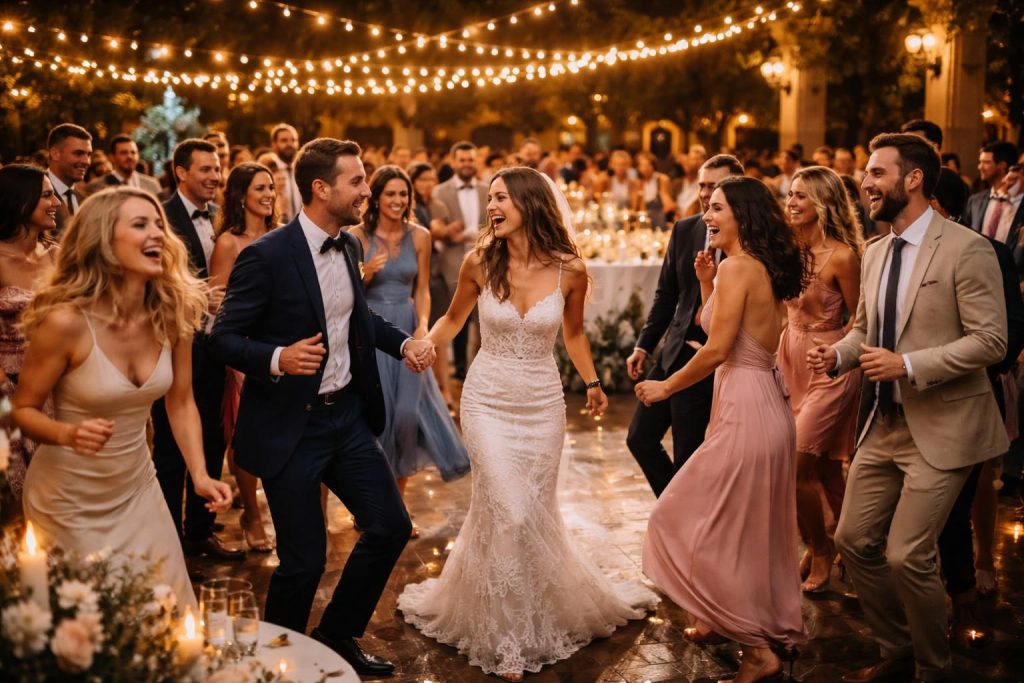 découvrez 20 musiques incontournables pour faire vibrer la piste de danse lors de votre mariage et offrir à vos invités une soirée mémorable remplie de joie et d'énergie.