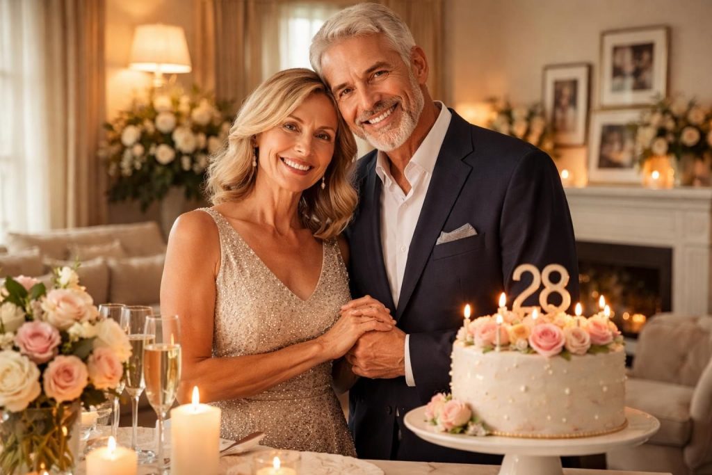 découvrez quelle noce célèbre les 28 ans de mariage et les traditions associées à cette étape spéciale de la vie à deux.