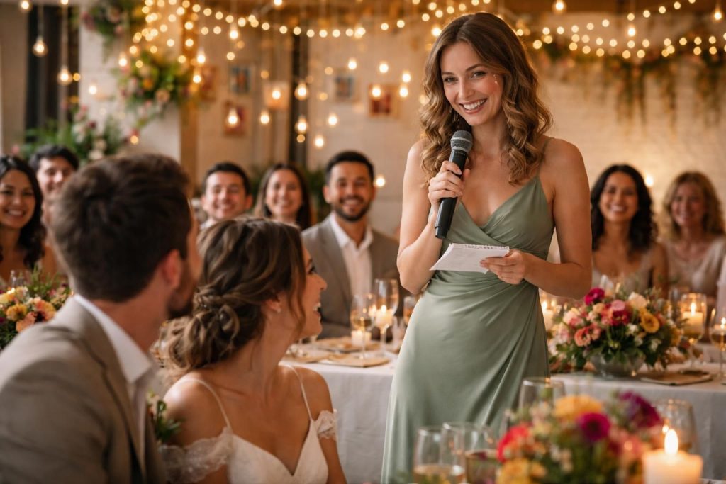 découvrez comment captiver vos invités avec un discours drôle de meilleure amie pour un mariage unique et inoubliable.