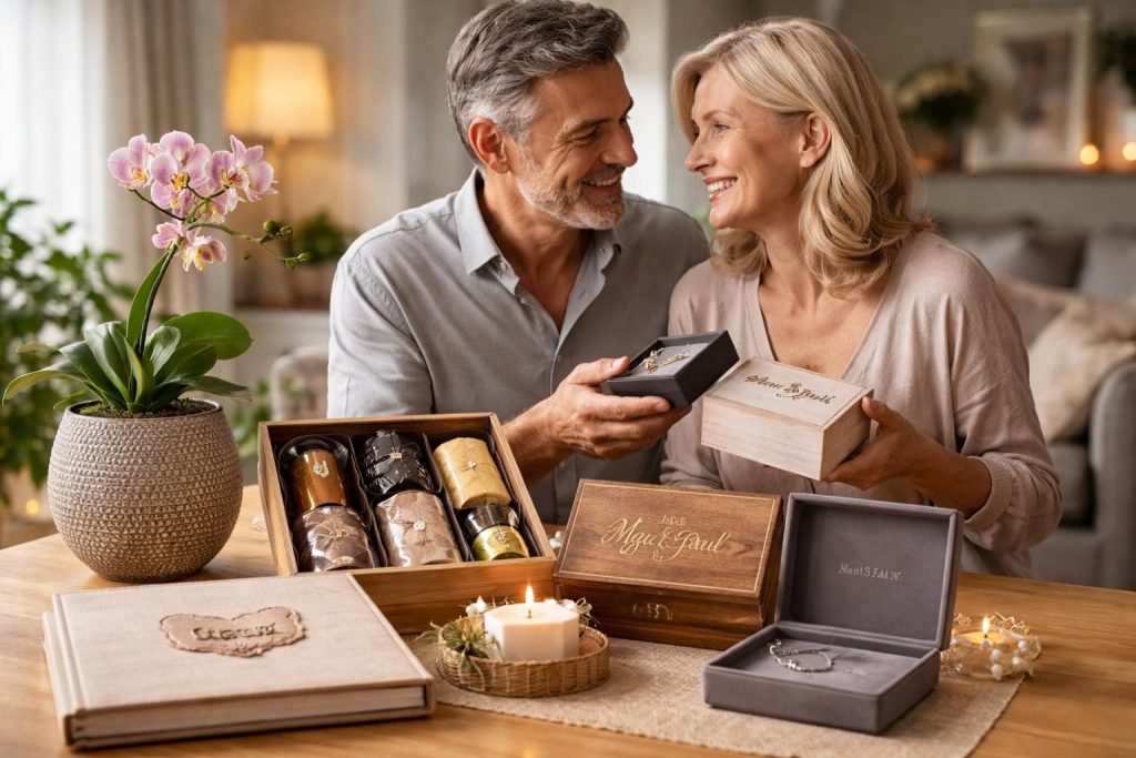 découvrez des idées cadeaux originales pour célébrer avec élégance et émotion 32 ans de mariage, et rendre cet anniversaire inoubliable.
