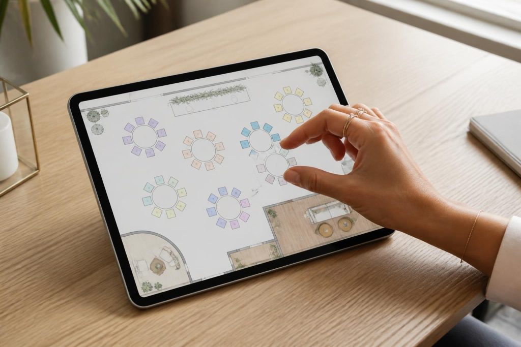 découvrez comment déplacer facilement les groupes sur votre plan de table de mariage avec un ipad air, sans avoir à tout recommencer. astuces pratiques pour une organisation rapide et efficace.